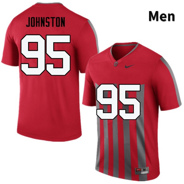 Ohio State Buckeyes Cameron Johnston Men's #95 Throwback Game Stitched College Football Jersey